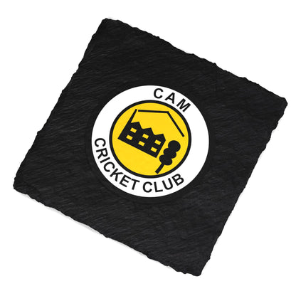 Cam Cricket Club Slate Coaster