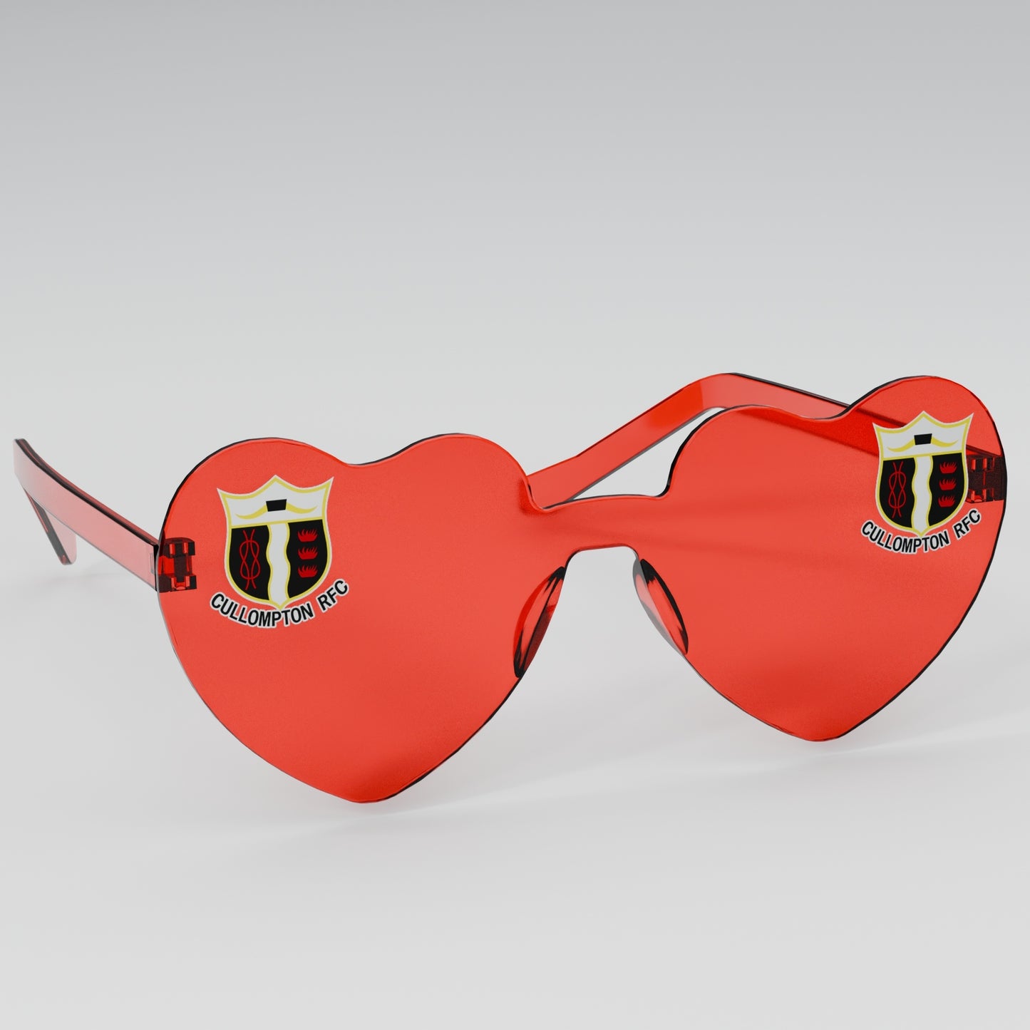 Cullompton RFC Heart Party Glasses