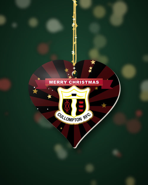 Cullompton RFC Christmas Heart Starburst