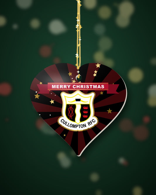 Cullompton RFC Christmas Heart Starburst
