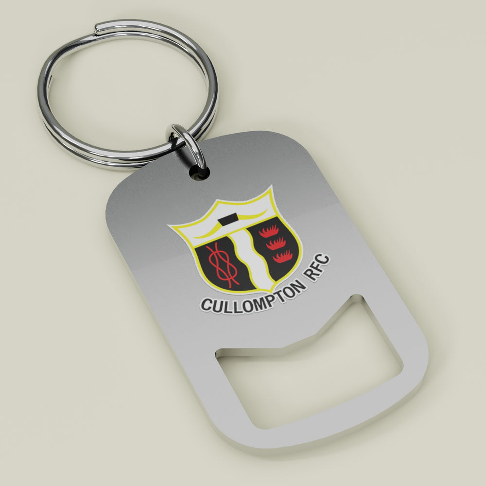 Cullompton RFC Metal Beer Opener Keyring