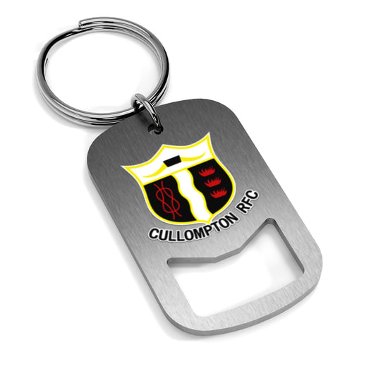 Cullompton RFC Metal Beer Opener Keyring