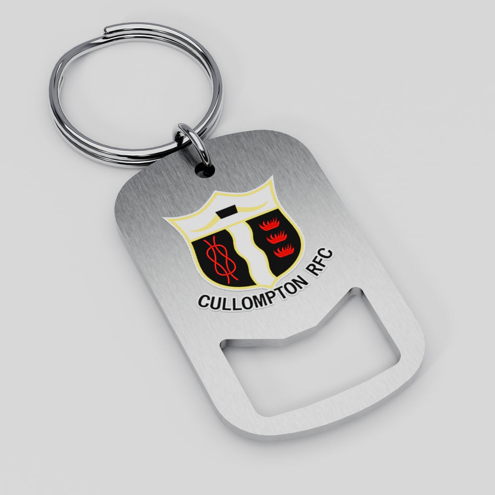 Cullompton RFC Metal Beer Opener Keyring