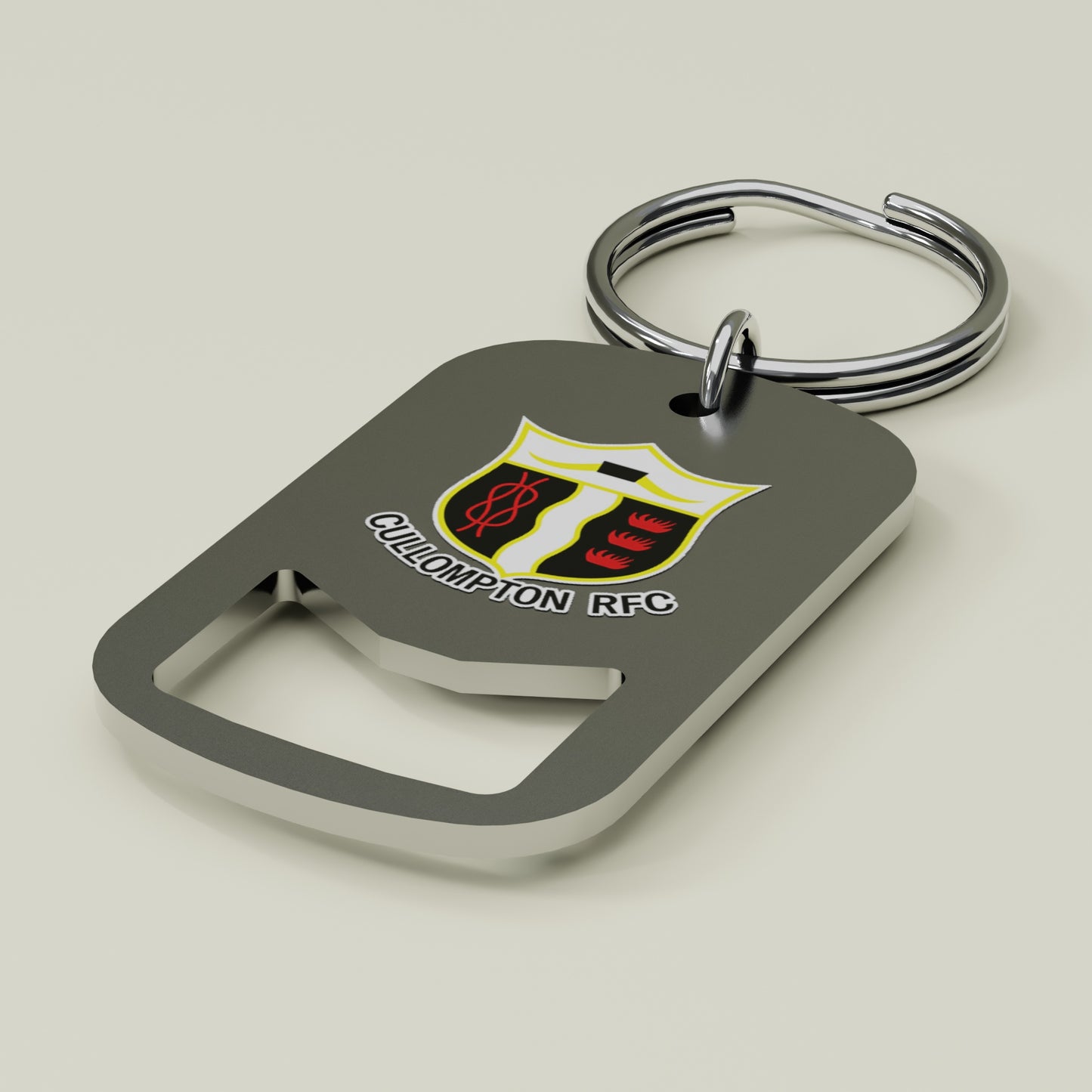 Cullompton RFC Metal Beer Opener Keyring
