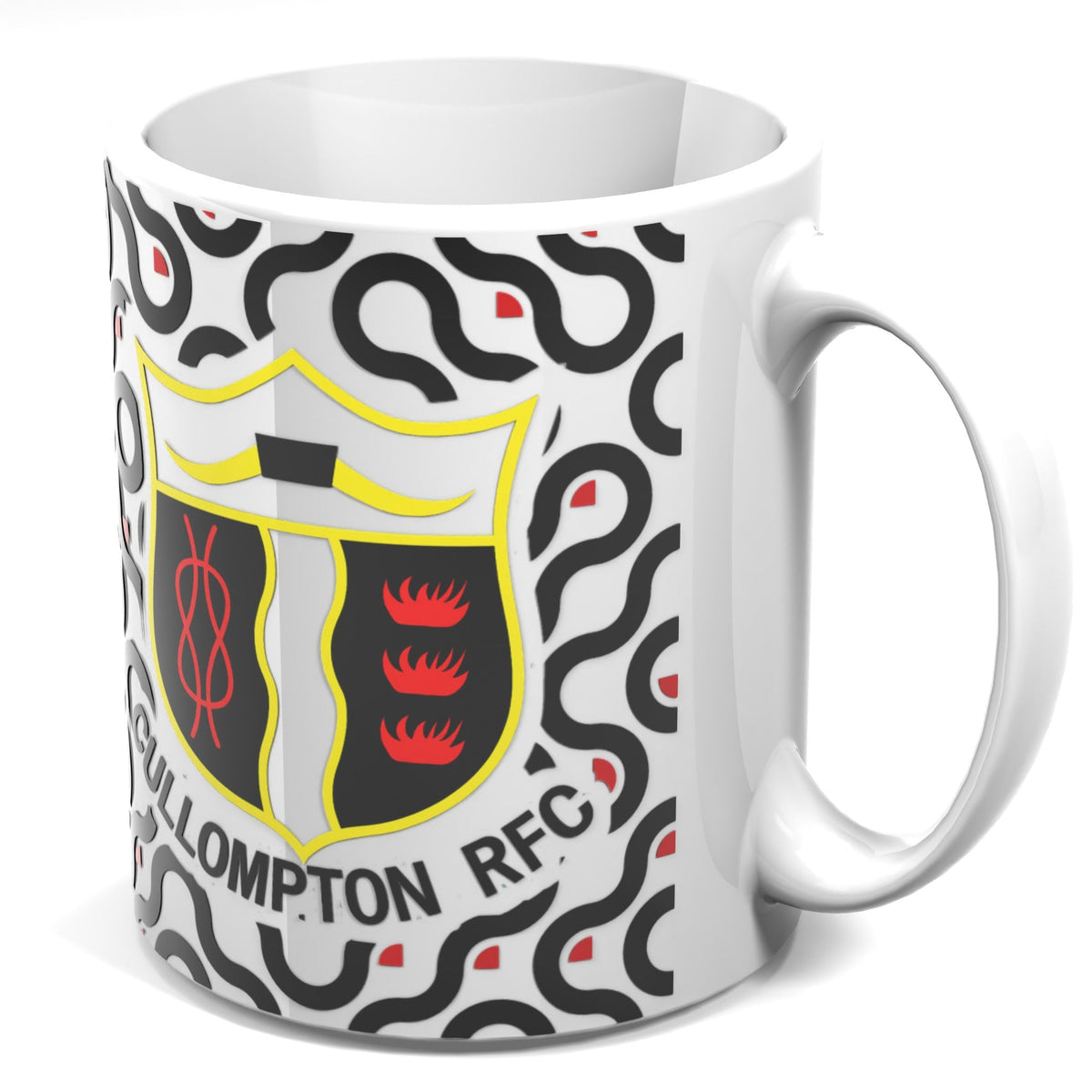 Cullompton RFC Mug - Pattern design