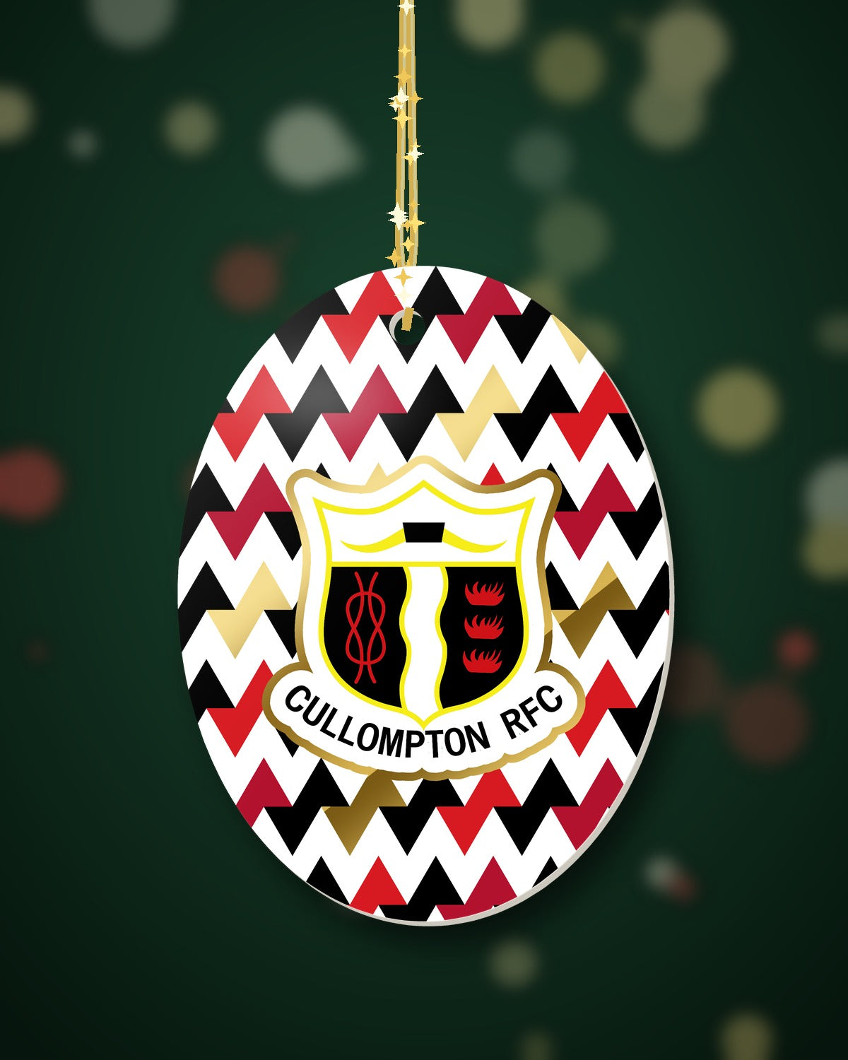 Cullompton RFC Christmas Oval Harlequin