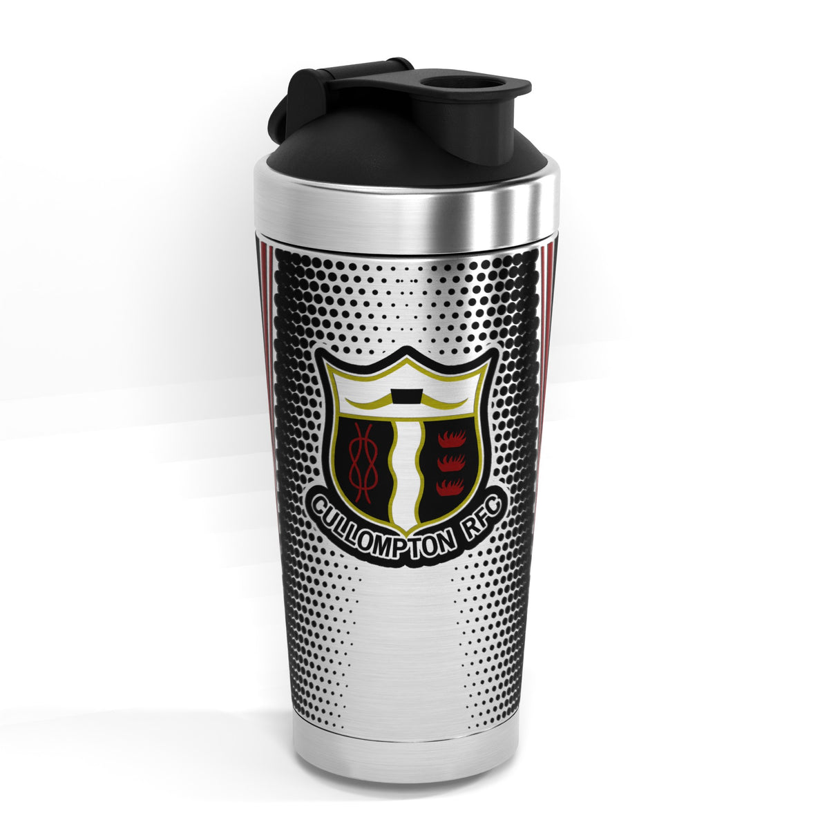 Cullompton RFC 500ml Protein Shaker - crest front