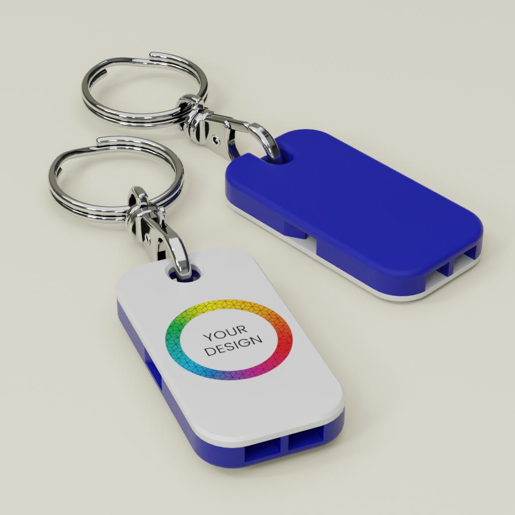 Custom Whistle Keyring