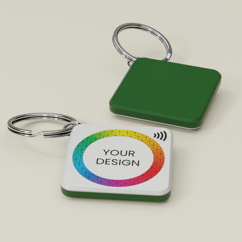 Custom Smart NFC Square Keyring