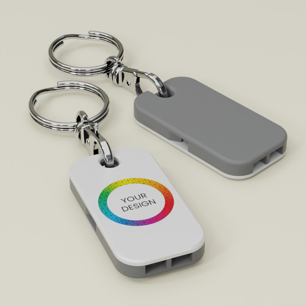Custom Whistle Keyring