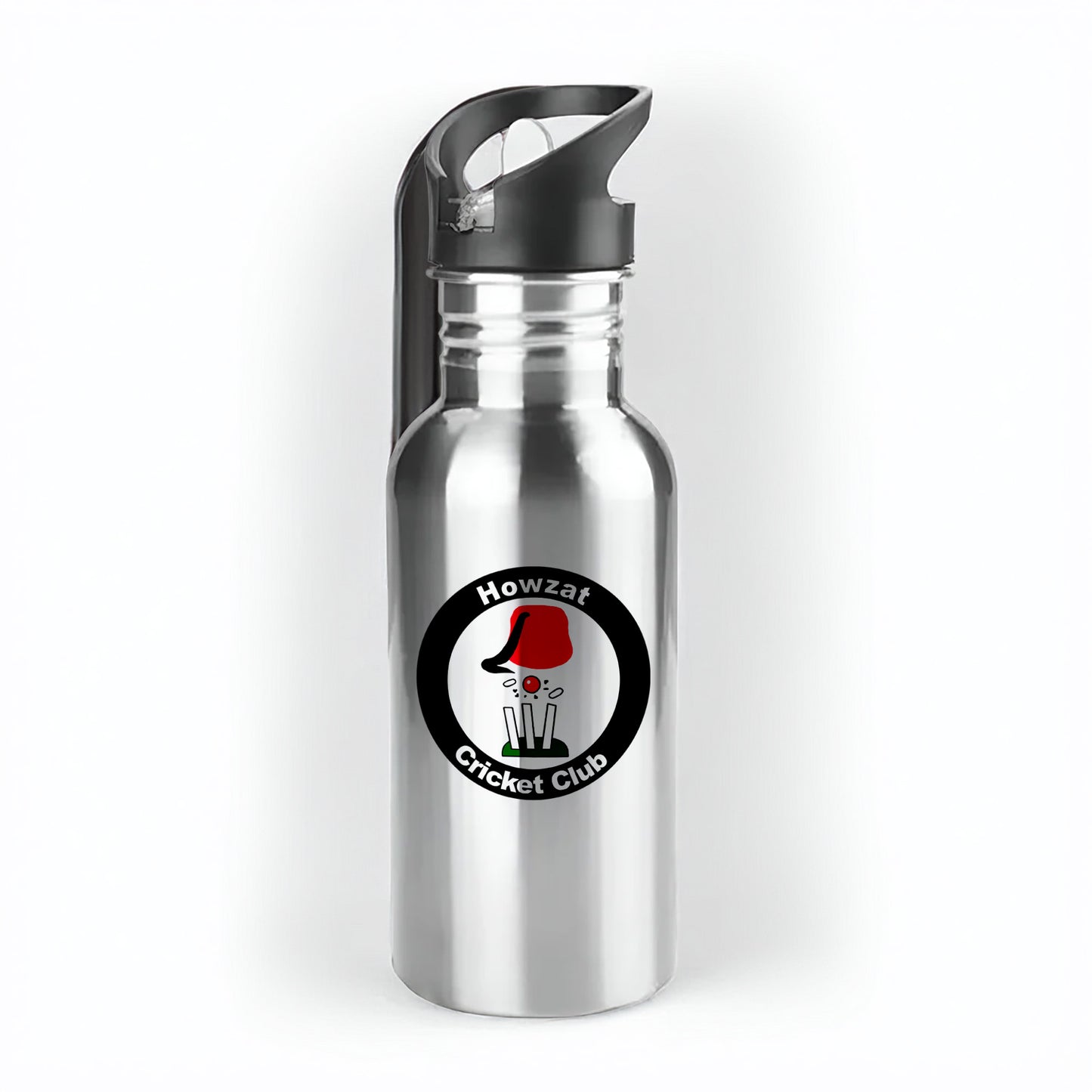 Howzat CC 500ml Metal Straw Bottle