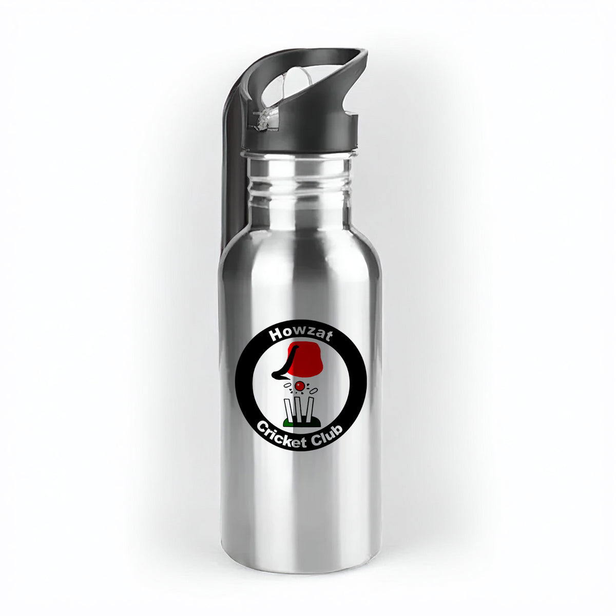 Howzat CC 500ml Metal Straw Bottle