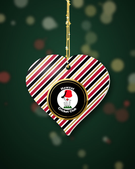Howzat CC Christmas Heart Candy Cane