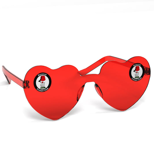 Howzat CC Heart Party Glasses