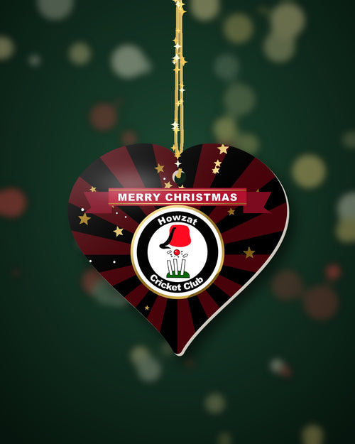 Howzat CC Christmas Heart Starburst