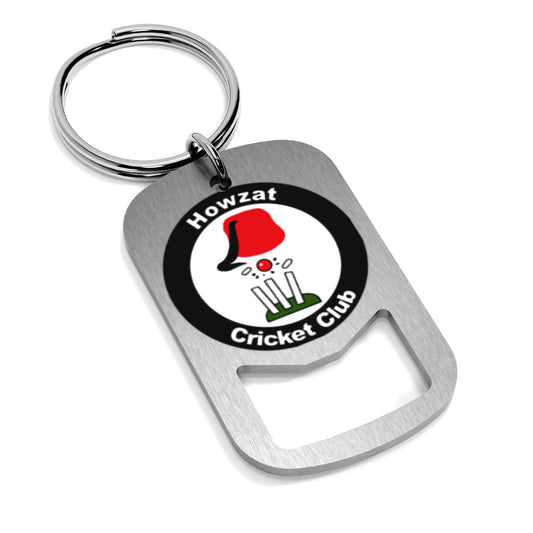 Howzat CC Metal Beer Opener Keyring