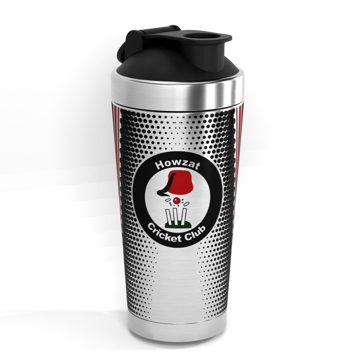 Howzat CC 500ml Protein Shaker - crest front