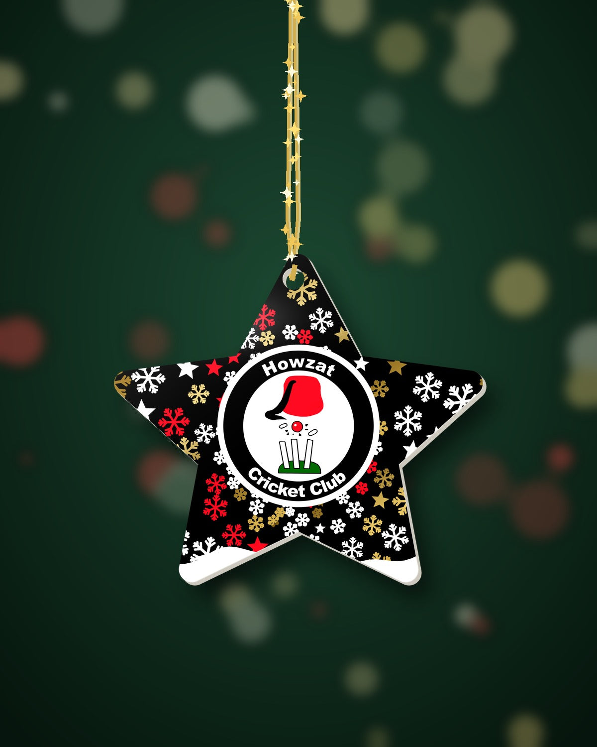 Howzat CC Christmas Star Snowfall