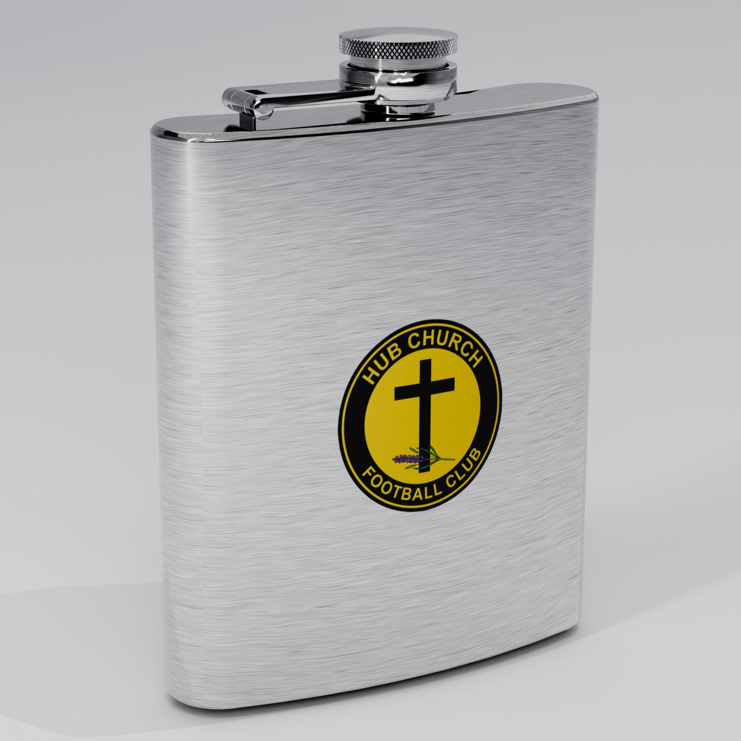 Hub Church FC 7oz Hip Flask