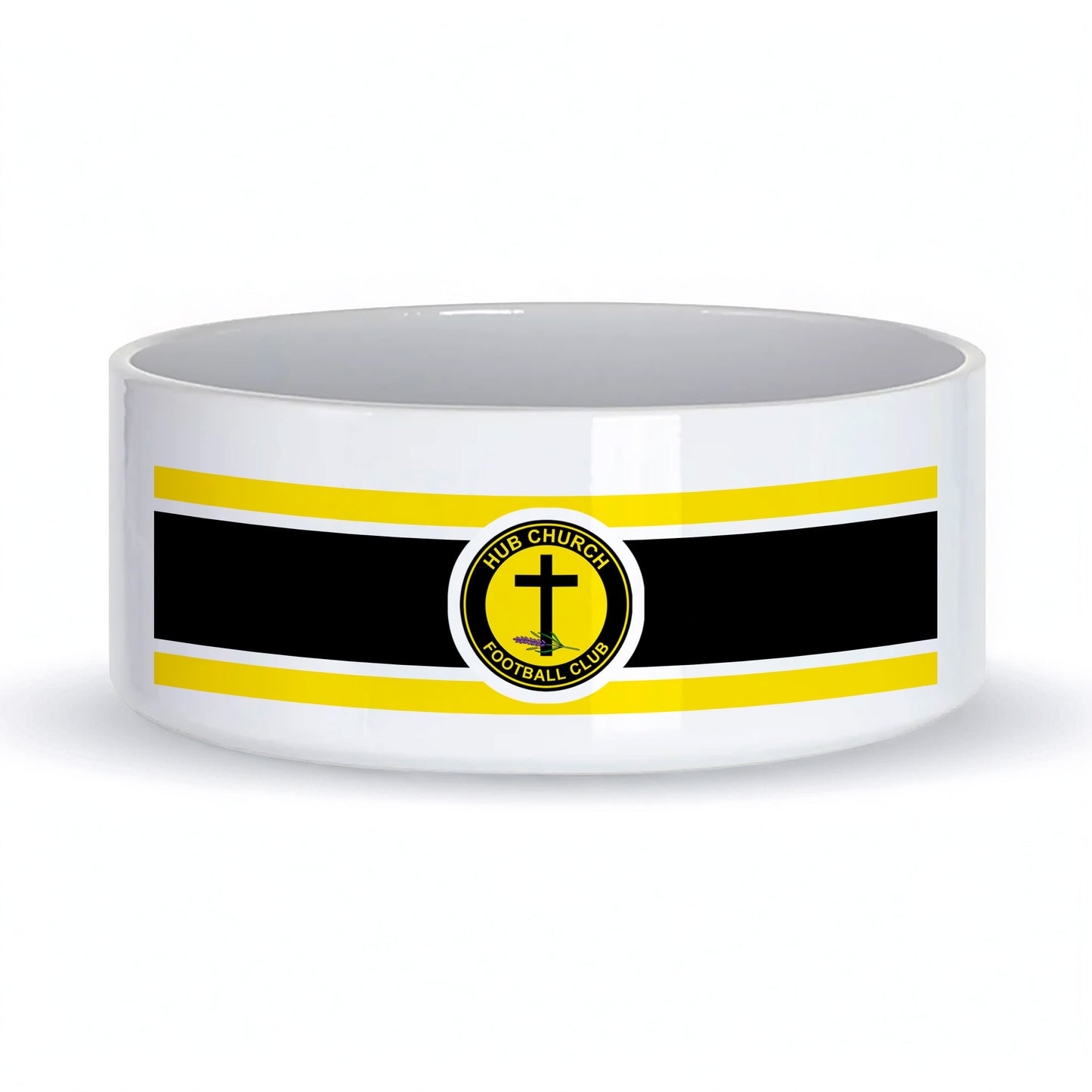 Hub Church FC Ceramic Dog Bowl