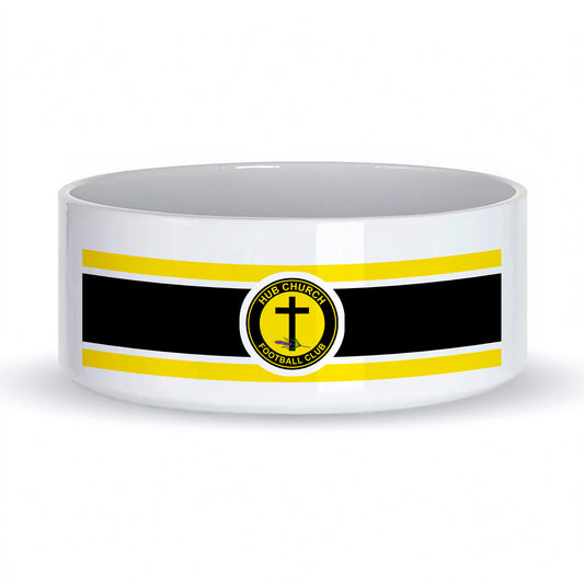 Hub Church FC Ceramic Dog Bowl