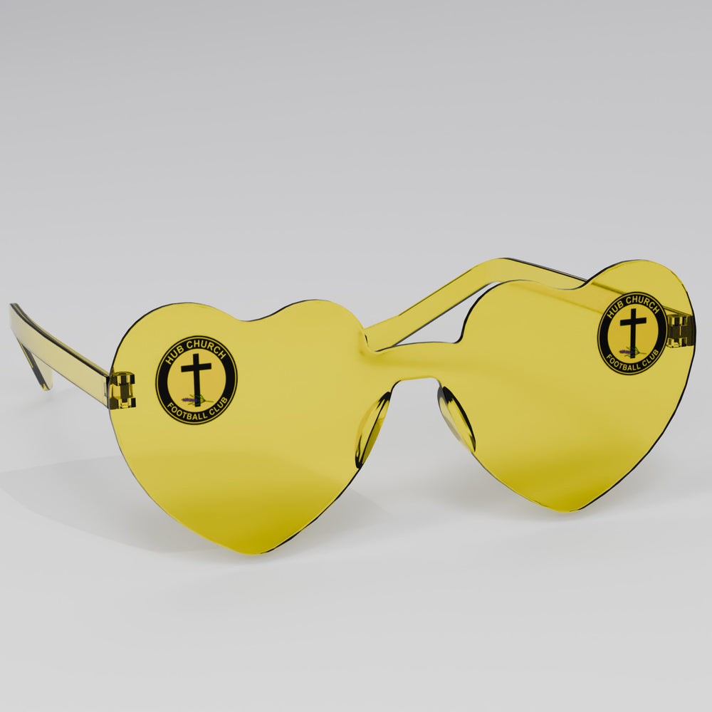 Hub Church FC Heart Party Glasses