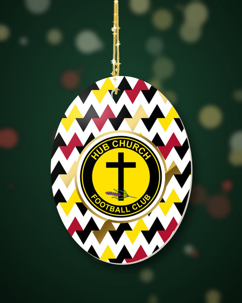 Hub Church FC Christmas Oval Harlequin