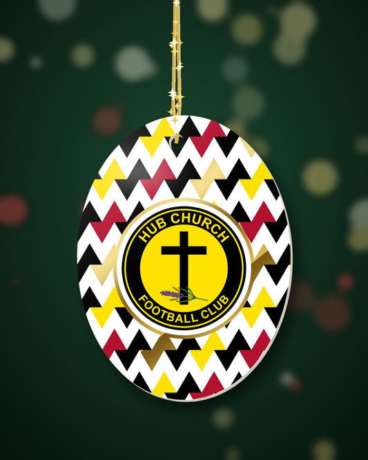 Hub Church FC Christmas Oval Harlequin