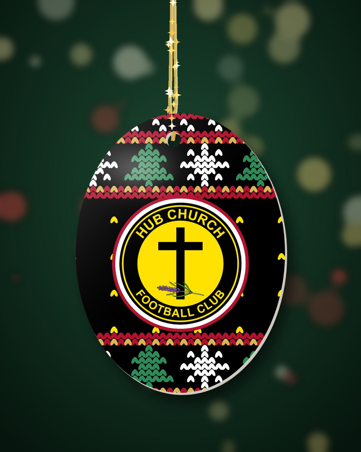 Hub Church FC Christmas Oval Jumper
