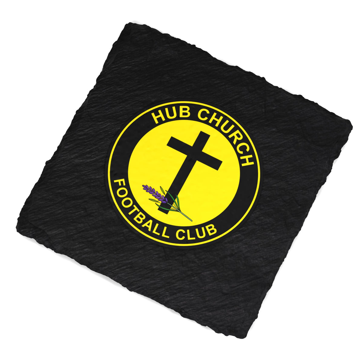 Hub Church FC Slate Coaster