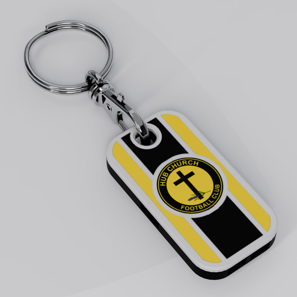 Hub Church FC Whistle Keyring