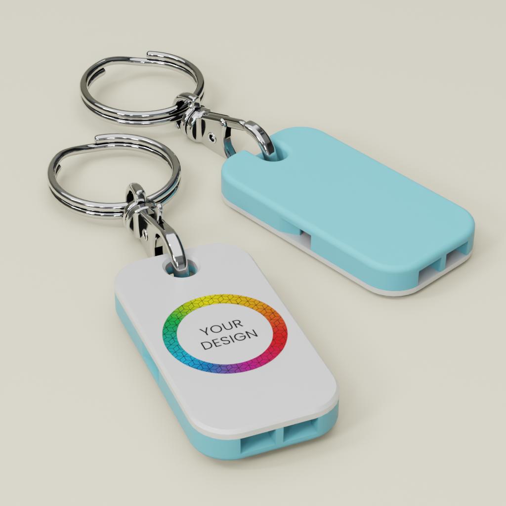 Custom Whistle Keyring