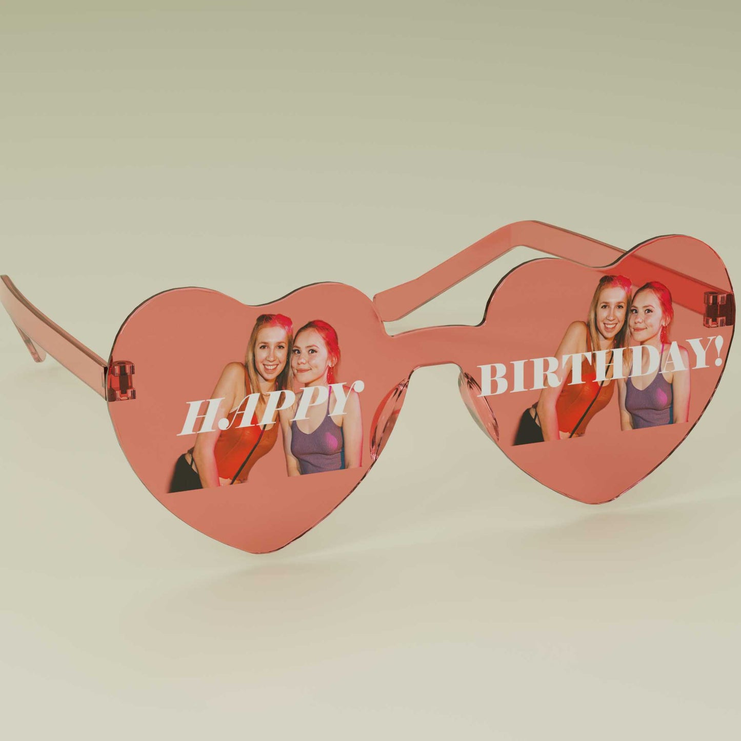Custom Heart Party Glasses