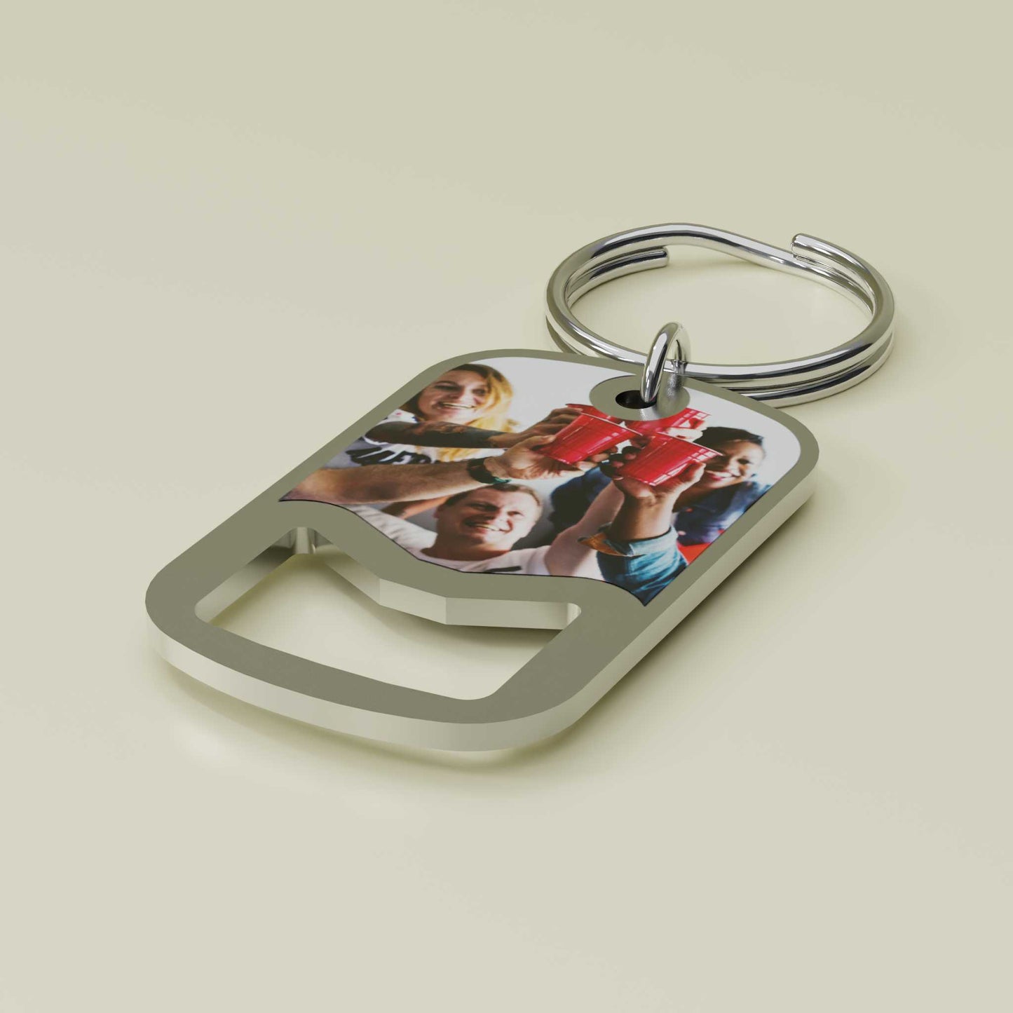 Custom Metal Beer Opener Keyring