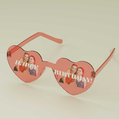 Custom Heart Party Glasses