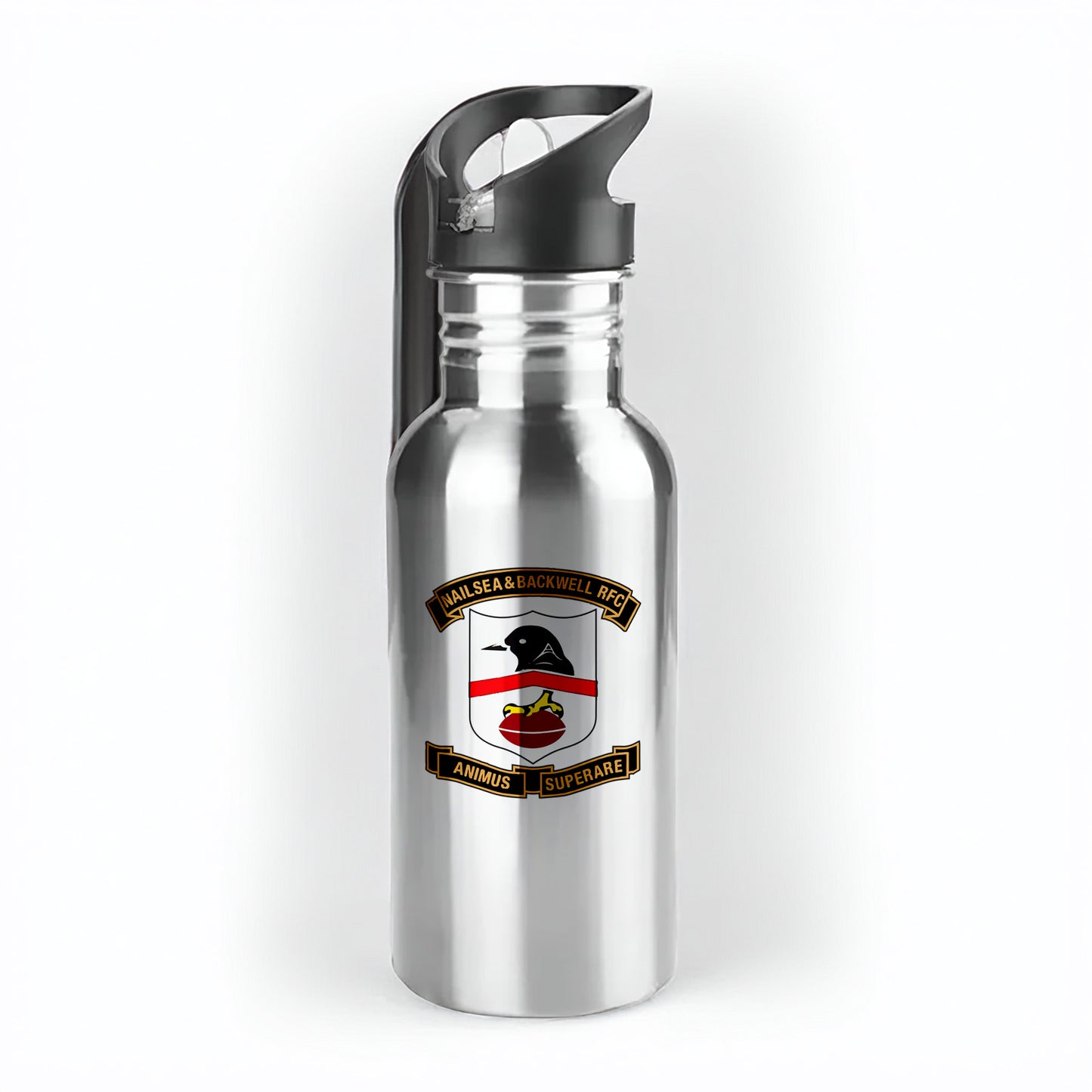Nailsea & Backwell RFC 500ml Metal Straw Bottle