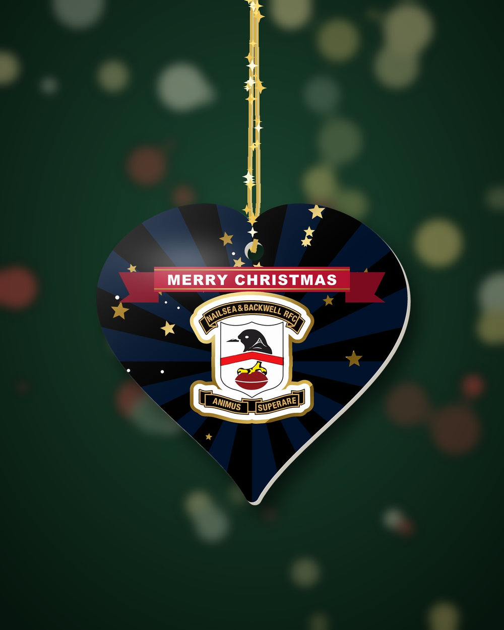 Nailsea & Backwell RFC Christmas Heart Starburst