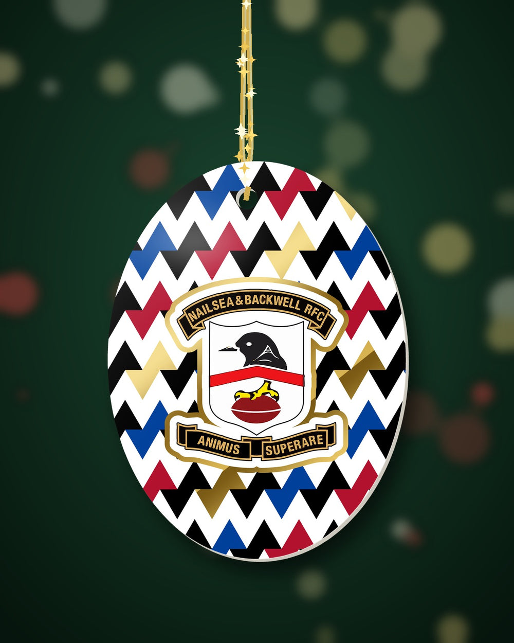 Nailsea & Backwell RFC Christmas Oval Harlequin