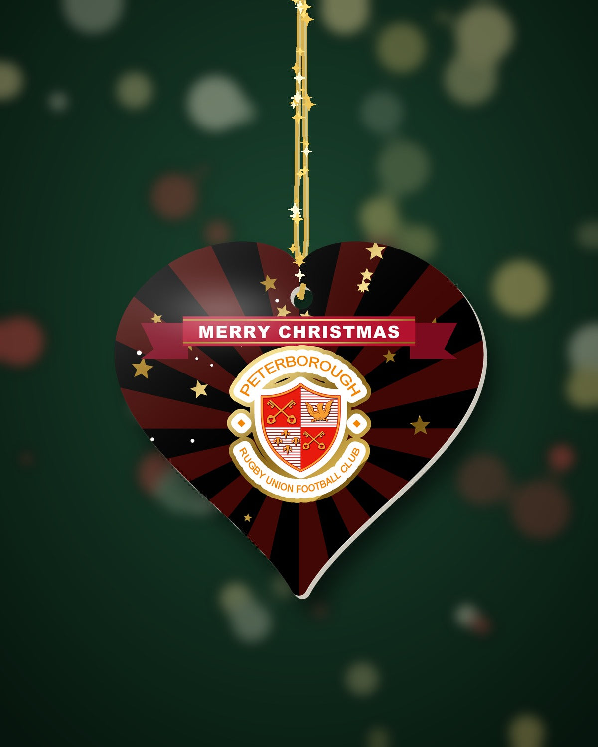Peterborough RUFC Christmas Heart Starburst