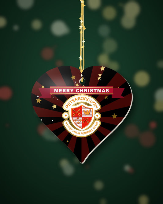 Peterborough RUFC Christmas Heart Starburst