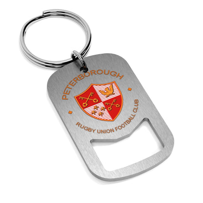 Peterborough RUFC Metal Beer Opener Keyring