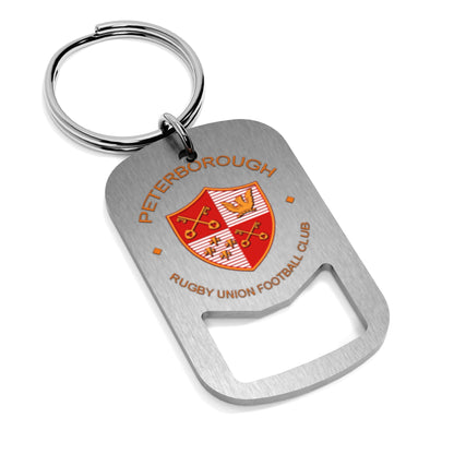 Peterborough RUFC Metal Beer Opener Keyring