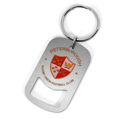 Peterborough RUFC Metal Beer Opener Keyring
