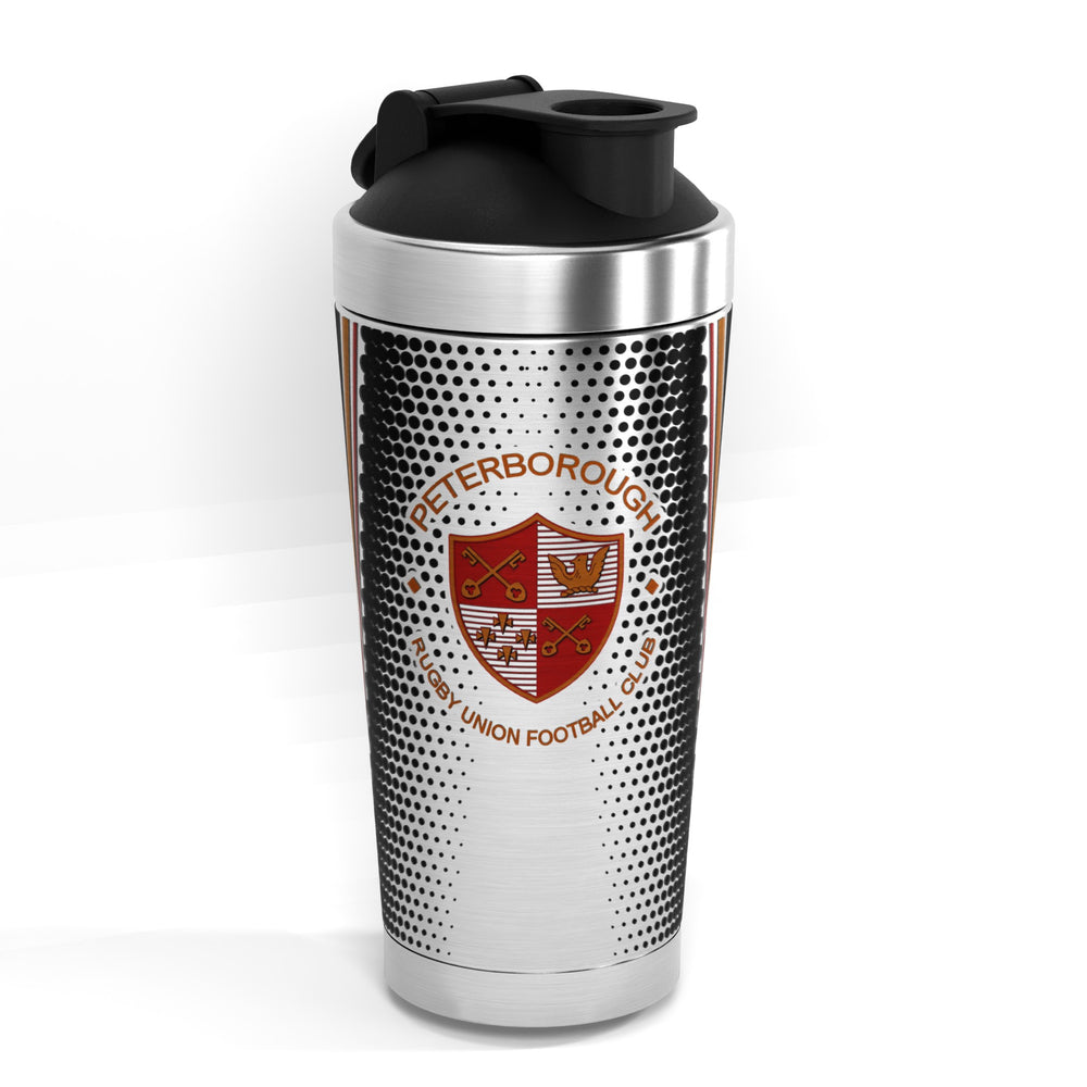 Peterborough RUFC 500ml Protein Shaker - crest front