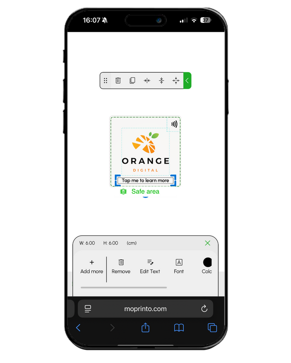 Add your logo, photo and text