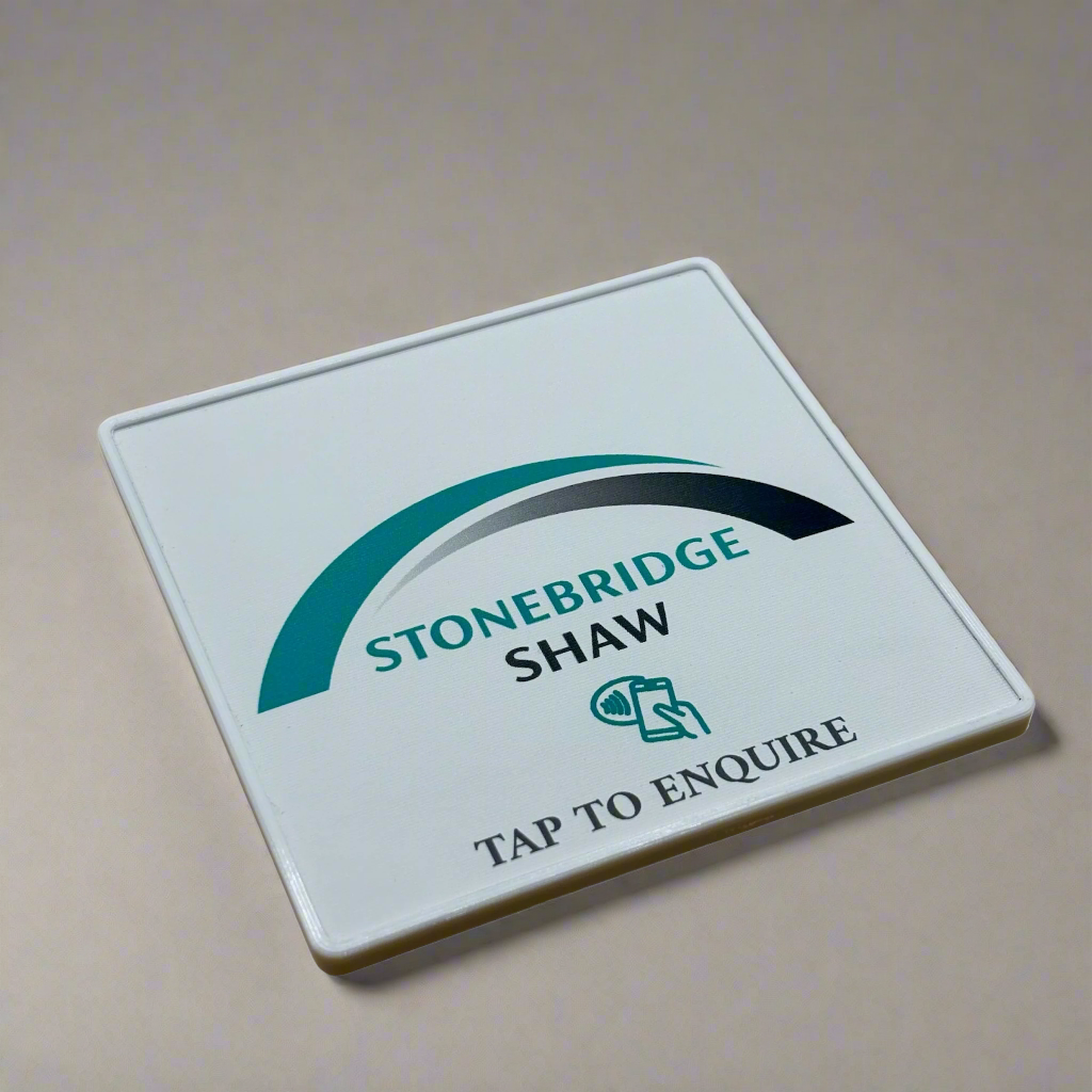 Smart NFC Square Coaster Full Colour Print