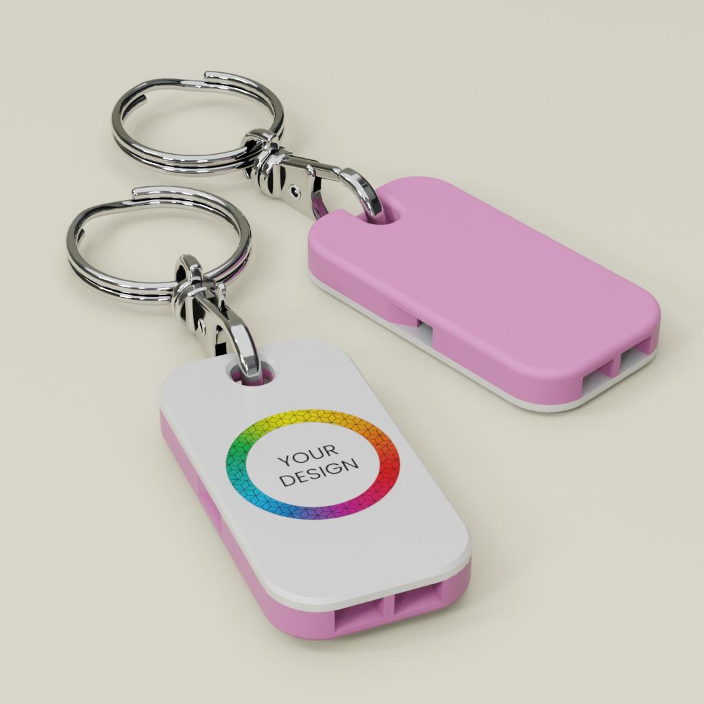 Custom Whistle Keyring