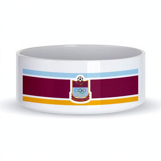 Radford FC Ceramic Dog Bowl