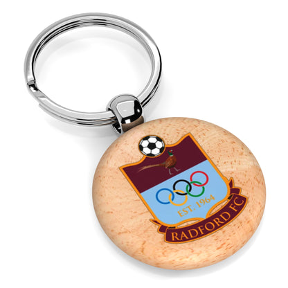 Radford FC Wooden Keyring