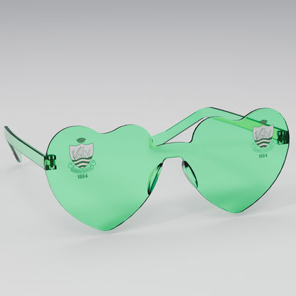 Sidmouth RFC Heart Party Glasses